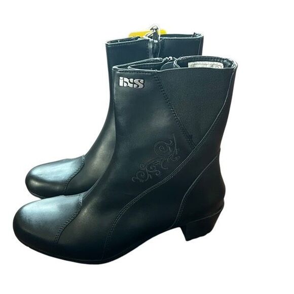 IXS LEA II Leather Motorcycle Riding Boots Waterproof soltoTEX Black NWT size 9 - Picture 4 of 13